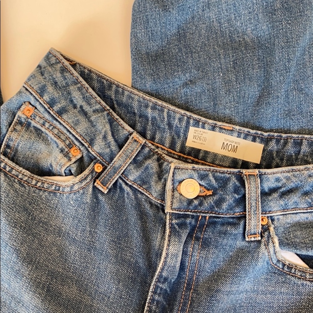 Topshop Moto Mom Jeans Size 26